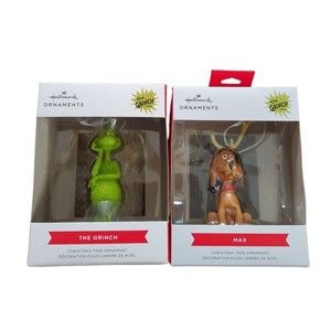 Hallmark Ornaments Dr. Seuss The Grinch and Max - Christmas Tree Ornament
